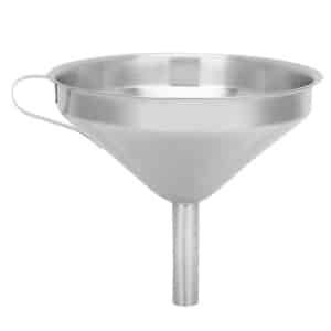 Roestvrijstalen Trechter met Brede Mond 20 cm - Handige Keuken Accessoire - Zilverkleurig