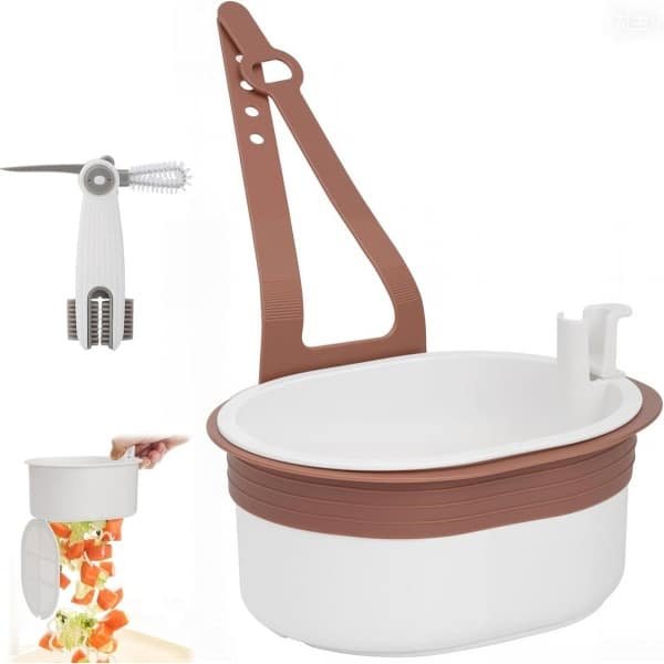 Roestvrijstalen Zeef voor Gootsteen met Fijnmazig Gaas - Keuken Accessoire in Zilverkleurige Afwerking