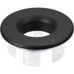 Ronte - Overloop Deksel voor Wastafel en Keuken - Zwarte Ronde Doppen - Afvoerdeksel - Gootsteen Accessoire