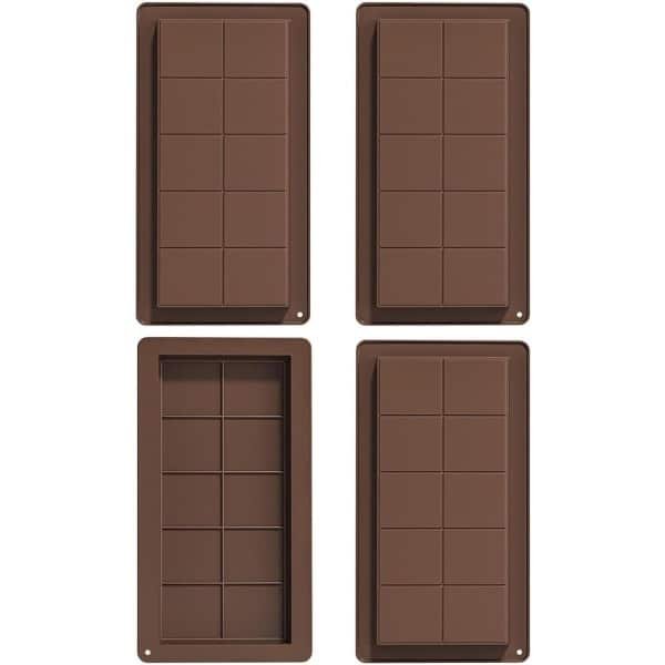 Ronte - Siliconen Mallen voor Chocolade en Bakken - Rechthoekige Vormen - DIY Accessoires voor Keuken - Bakken Gereedschap.