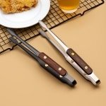 Set van 2 roestvrijstalen grilltangen, 25.5 cm steakklem, keuken, kookgereedschap, huishoudelijke barbecue-accessoires