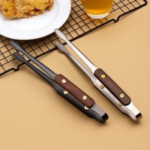 Set van 2 roestvrijstalen grilltangen, 25.5 cm steakklem, keuken, kookgereedschap, huishoudelijke barbecue-accessoires