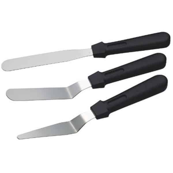 Set van 3 Roestvrijstalen Paletmessen voor Bakken - Perfecte Keuken Accessoire