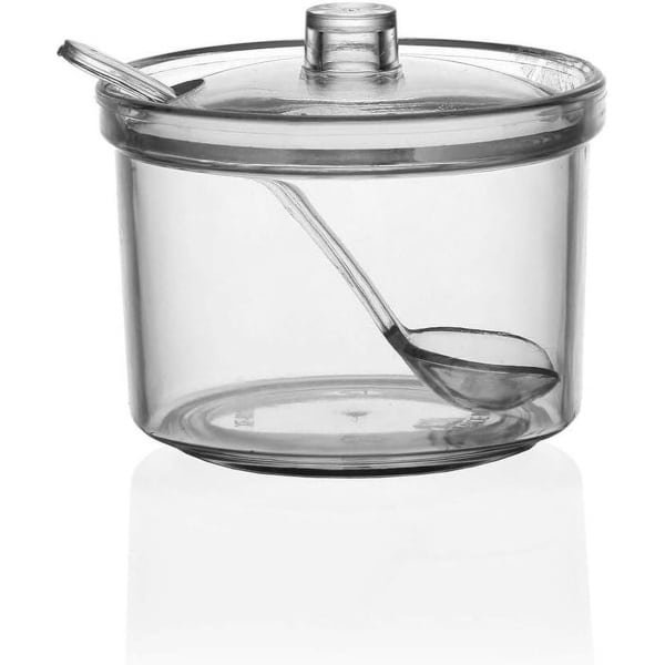 Suikerpot 7 x 9 x 7 cm - acryl polystyreen - keuken accessoire