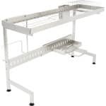 1-lagen Aanrecht afdruiprek - Droogrek - Keuken accessoire - Voor boven de gootsteen in de keuken - Roestvrij staal