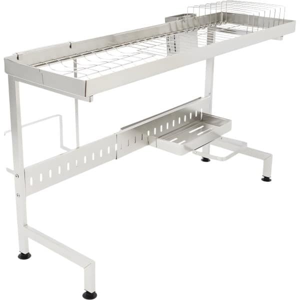 1-lagen Aanrecht afdruiprek - Droogrek - Keuken accessoire - Voor boven de gootsteen in de keuken - Roestvrij staal