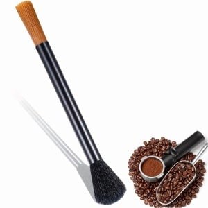 1 stuk Reinigingsborstel voor koffiemolens -Stofzuigen Espressoborstel Accessoires- Reiniger Barista Borstel Machine Reinigingsborstel Reinigingsgereedschap -voor Bonen Koffie Gereedschap Barista Thuis Keuken(zwart)