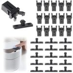 15- paar kunststof vuilnisemmers - push-to-open - reserve-emmersluiting - touchscreen-repen - touch-sluiting - afvalcontainers - zwart - vuilnisbak accessoires - keuken - huishouden