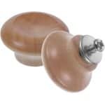 - 2 Stuks Massief Houten Pot Deksel Knop - Keuken Accessoires - Handvat voor Braadpan