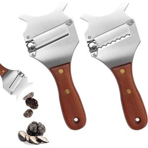 2 stuks Kaasschaaf - Truffelschaaf - Verstelbaar mes - Kaasschaaf voor harde kaas - Truffelrasp - truffelsnijder - Cadeautip - Keukengerei - Keuken accessoires