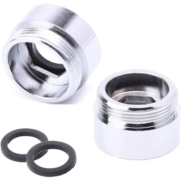 2pcs Metal Faucet Adapter voor Keuken Faucet - F20 naar M22 - Kranen Accessoires