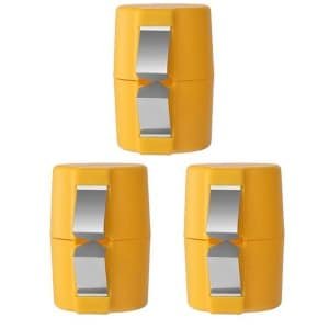3 Stuks - Ei Opener - Eierschaal Splitser - Kookgerei - PP-plastic en roestvrij staal - Geel - 6.5*6.5*7.2cm - Eierschaal Snijder - Eierschaal Opener - Voor kamperen of keuken gadgets - Keukengerei - Ei peller