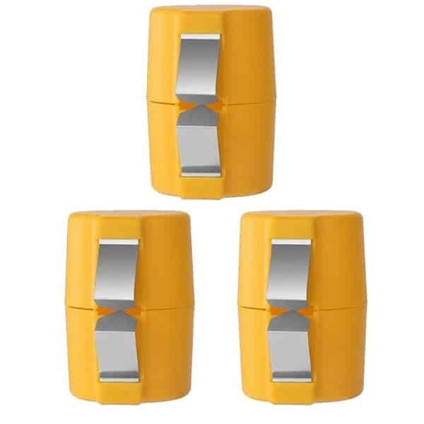 3 Stuks - Ei Opener - Eierschaal Splitser - Kookgerei - PP-plastic en roestvrij staal - Geel - 6.5*6.5*7.2cm - Eierschaal Snijder - Eierschaal Opener - Voor kamperen of keuken gadgets - Keukengerei - Ei peller
