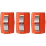 3 Stuks - Eierschaal Opener - Eiersnijder - Eierschaal Snijder - 6,5*6,5*7,2 cm - Oranje - PP-plastic en roestvrij staal - Keukengerei - Eierschaal Splitser - Voor kamperen of keuken gadgets