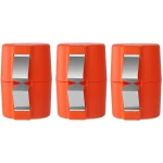 3 Stuks - Eierschaal Opener - Eiersnijder - Eierschaal Snijder - 6,5*6,5*7,2 cm - Oranje - PP-plastic en roestvrij staal - Keukengerei - Eierschaal Splitser - Voor kamperen of keuken gadgets