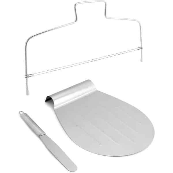 3-delige taartaccessoireset - taartsnijder, spreider en taartspaarder - roestvrij staal voor zelf bakken - keuken accessoires.