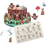3D Dieren Vorm Mallen - Siliconen Bakvormen voor Taart, Chocolade, Snoep en Zeep - DIY Fondant Cakevormen voor Decoreren en Crafts - Creatieve Keuken Accessoires