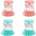 4-delige Set Multifunctionele Pot Borstels voor Keukengerei Reiniging - Duurzame Schoonmaakborstels - Keuken Accessoires