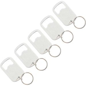 5 Stuks Flesopener Sleutelhanger - RVS Bier Flesopener - Keuken Bar Restaurant Accessoires