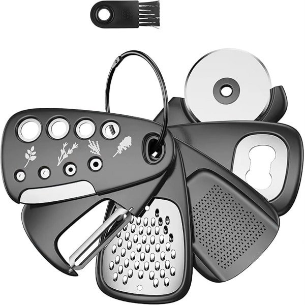 6-in-1 Draagbare Keuken Gadgets - Ruimtebesparende Keuken Accessoires voor Thuis en Camping