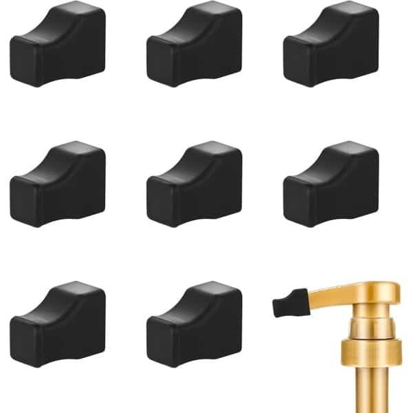 8 Stuks Koffie Syrup Pompen - Syrup Pompkapjes - Gietdoppen - Koffie Syrup Accessoires - Fles Pompkappen - Schoon - Bewaard voor Vloeibare Syrup - Olijfolie Fles (Zwart) - Keuken Accessoires - Drank Verzorging