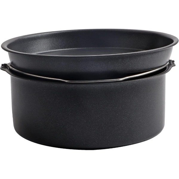 Accessoires voor Friteuse - Cake en Pizza Pan - Huishoudelijke Bakplaat - Keuken Gereedschap - Anti-aanbak Set - Ronde Blikken Diep - Ø 20,5 cm - Voor Thuis en Restaurant