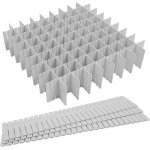 Adjustable Drawer Storage Organizer - 16pcs Grid Drawer Dividers - DIY Plastic Cabinet Separator voor Keuken - Kleding - Makeup Tools - Sokken - Bureau Accessoires