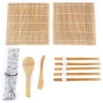 All4You - Sushi-Making-Kit- Sushiroller - Bamboe - Complete Set - Rollende Matten - Sushi-accessoires - Keukenapparatuur - Thuisgebruik - Japanse Keuken - Groen