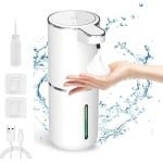 Automatische Zeepdispenser - Wandmontage - Contactloos - 380 ml - Elektrische Zeepdispenser met Infraroodsensor - USB Oplaadbaar - IPX5 Waterdicht - Schuimzeepdispenser - Badkamer - Keuken - Hygiënisch - Smart Dispenser