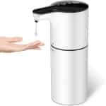 Automatische vloeibare zeepdispenser, contactloze zeepdispenser, elektrische zeepdispenser van 400 ml/oz, instelbare snelheidsregeling met 8 standen, oplaadbare automatische zeepdispenser via USB-C, contactloos voor in de keuken.