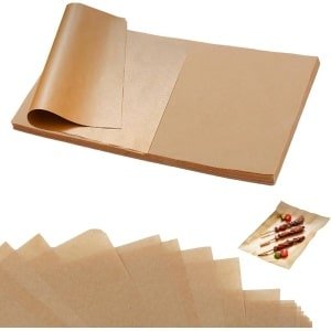 Bakpapier op maat gesneden voor bakken en grillen, 120 stuks - 20 x 30 cm - Hittebestendig - Ongebleekt - Voor pizza, cake, BBQ - Keuken accessoire