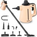 BambiClean® SteamBuddy Stoomreiniger 15-in-1 - Krachtige Handstoomreiniger - Elektrische Dweil - Stoomdweil Vloer - Badkamer - Keuken - Meubels