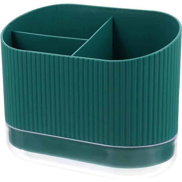 Bestekhouder met elegant design en afneembare bodem voor keukengerei - Groen - Organisator voor bestek en eetstokjes - Keuken accessoire