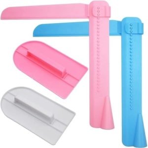 Cake Edge Schraper Set voor Cake Decoreren en Bakken - Taartgladmakende Tools met 4 stuks - DIY Multifunctionele Keuken Accessoires