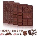 Chocoladevorm met Letters, Cijfers en Symbolen voor Verjaardag - Silicone Vorm voor Chocolade, Snoep, Gelei en IJsblokjes met Spatel - Feest Gadgets - Keuken Accessoires