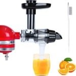 Citruspers Accessoires voor Keuken Mixer - Handige Cold Press met Reiniging Borstel