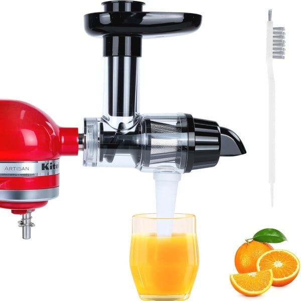 Citruspers Accessoires voor Keuken Mixer - Handige Cold Press met Reiniging Borstel