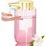 Contactloze glazen zeepdispenser - Oplaadbare 300 ml met elektrische sensorpomp voor keuken en badkamer