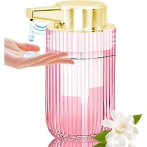 Contactloze glazen zeepdispenser - Oplaadbare 300 ml met elektrische sensorpomp voor keuken en badkamer