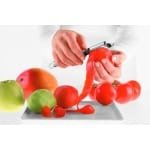 Dubbel Lemmet Tomaten- en Kiwi Schiller - Hoogwaardige Roestvrijstalen Keuken Accessoire