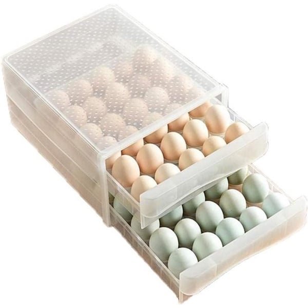 Eieren Opbergdoos voor Koelkast en Keuken - Grote Capaciteit - Milieuvriendelijk - Stapelbaar - Picknick Accessoire