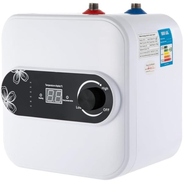 Elektrische Boiler 8 Liter - Compact Warmwaterapparaat met LED Display voor Keuken