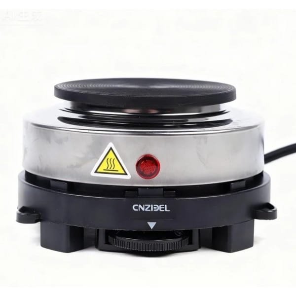 Elektrische Mini Kookplaat 500W - Ideaal voor Camping en Keuken met 6 Temperatuurinstellingen