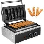 Elektrische Wafel Worst Maker - Corndog - Non-stick - Keuken - Huishoudapparatuur - 1500W - 220V - Zwart