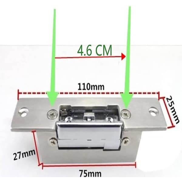 Elektrische deurvergrendeling DC12 V voor keuken - smalle deur - elektrische slot voor alle soorten deuren