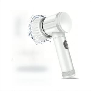 Elektrische reinigingsborstel, multifunctionele keuken/badkamerreiniger, elektrische schoenenpoetser, keukenschoonmaakset, elektrische reiniger, wit