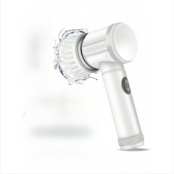 Elektrische reinigingsborstel, multifunctionele keuken/badkamerreiniger, elektrische schoenenpoetser, keukenschoonmaakset, elektrische reiniger, wit