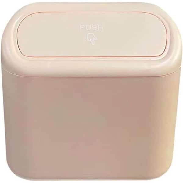 Famanu - Auto-afvalemmer - auto-afvalemmer met vuilniszakken - mini-vuilnisemmer - auto-accessoires - interieur - auto-benodigdheden voor thuis en kantoor en keuken (roze)