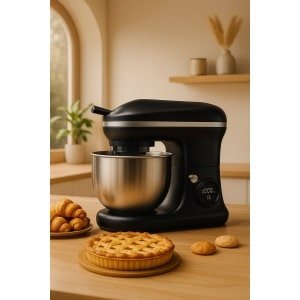 Fameilleur keukenmachine- Volledig automatisch- Met kantelbediening-1000 watt- 6 snelheden-keuken machine- keukenrobot- keuken accessoires-elektrisch- mixer met megkom- keukenmixer- mixer- foodprocessor- food processor- zwart