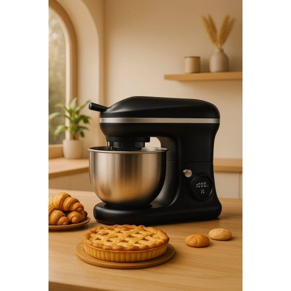 Fameilleur keukenmachine- Volledig automatisch- Met kantelbediening-1000 watt- 6 snelheden-keuken machine- keukenrobot- keuken accessoires-elektrisch- mixer met megkom- keukenmixer- mixer- foodprocessor- food processor- zwart